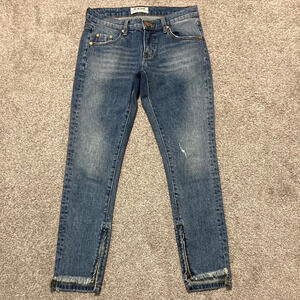 Free People One X One Teaspoon Freebirds II Low Waist Stretch Fitted Leg 24